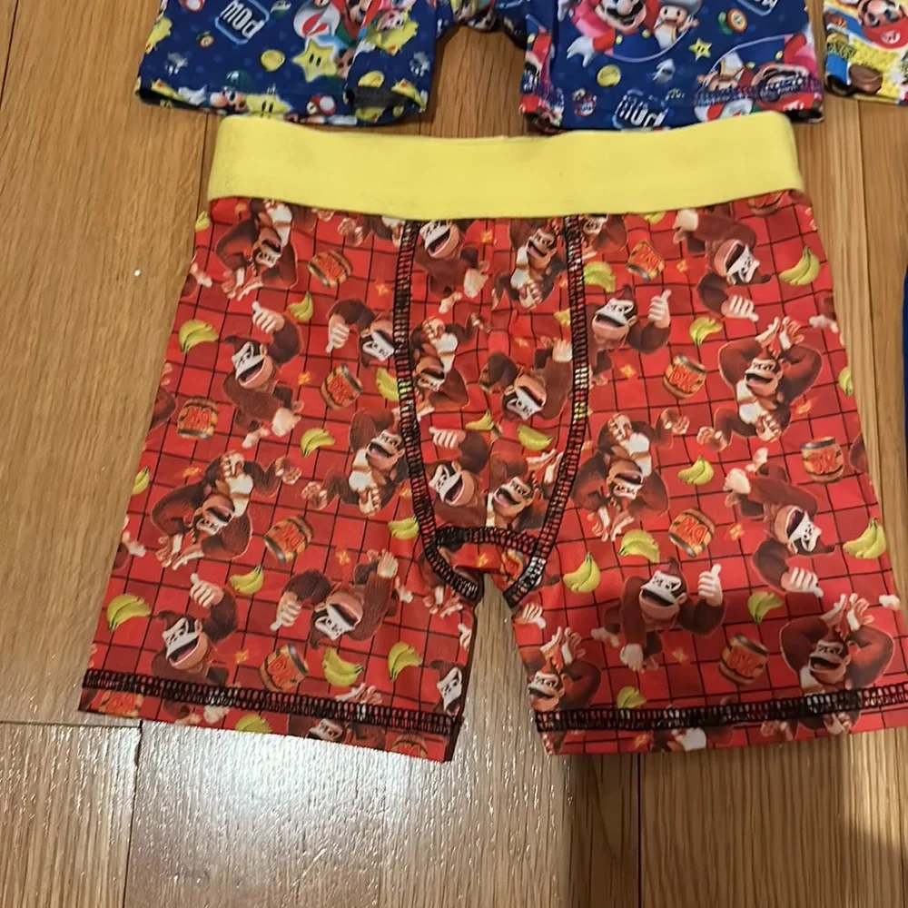 Nintendo boys Super Mario Bros Four Pack Athletic Boxer Briefs Underwear